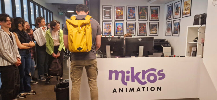 Visite de Mikros Animation !